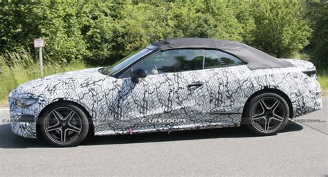 Mercedes Caught Testing New 2023 “CLE” Compact Four-Seat Convertible | Carscoops