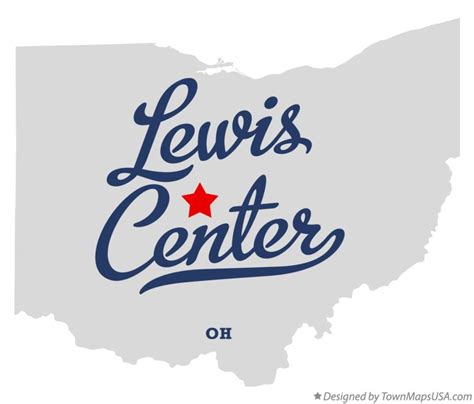 Map of Lewis Center, OH, Ohio