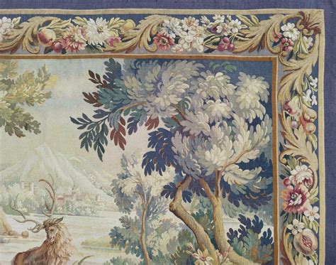 Proantic La Chasse Au Cerf Charmante Tapisserie Verdure D Aubusson