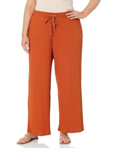 Orange Calvin Klein Pants For Women Lyst