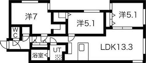 【ホームズ】でお部屋探し！北海道札幌市中央区南十七条西11丁目 3ldk賃料11万円7007㎡ 。賃貸マンション住宅情報物件番号