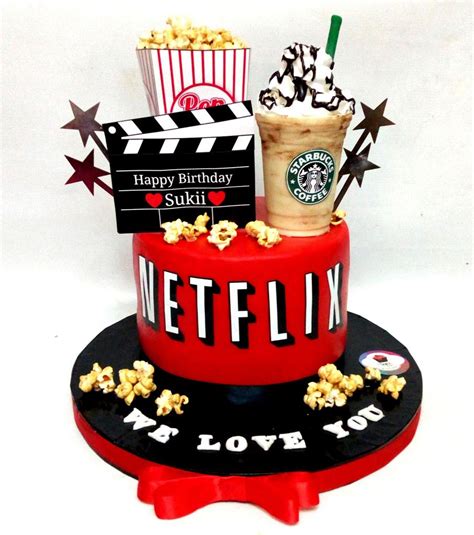 Netflix Cake Netflix Theme Cake TV Show Cake – Liliyum