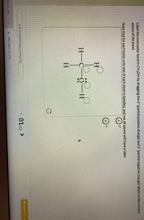 Solved Label the most polar bond in CH3F by dragging the 8* | Chegg.com