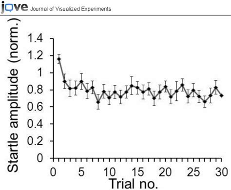 Example for short-term habituation data. A typical average short-term ...