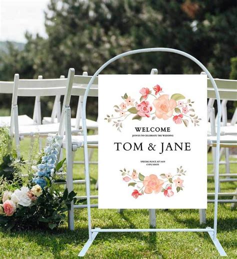 Round Top Metal Wedding Sign Stand 130cm Wedding Superstore