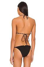 Pq Chain Triangle Bikini Top In Midnight Revolve