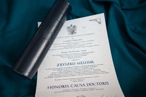 Zaproszenie Na Uroczysto Nadania Tytu U Doktora Honoris Causa