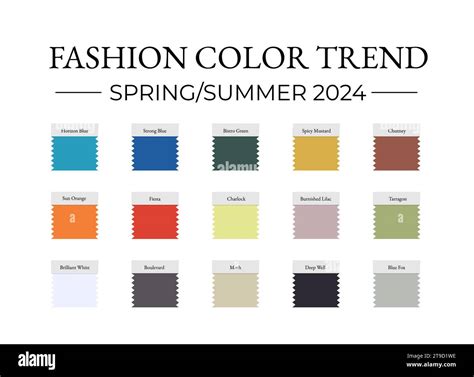 Moda Color Tendencia Primavera Verano 2024 Guía De Paleta De Colores