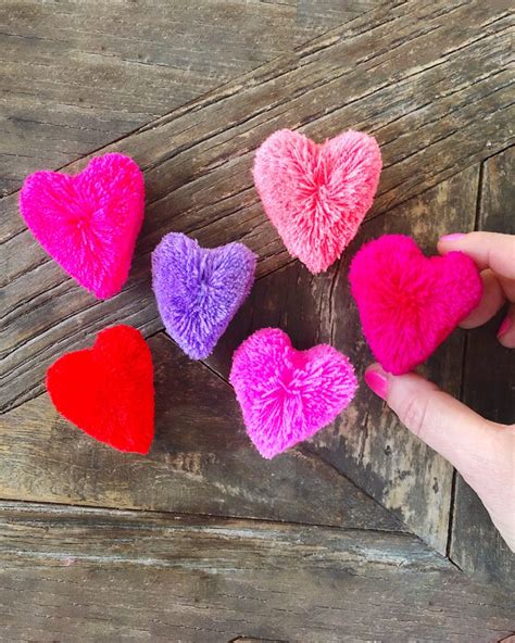 Diy Heart Pom Poms The Neon Tea Party