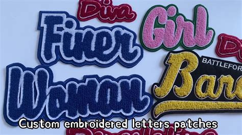 Custom Greek Letters Chenille Patches Greek Alphabet Patches Iron On