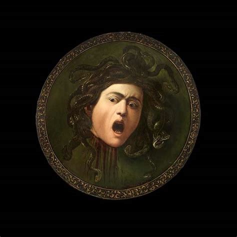 Caravaggio's ornamental shield depicting the severed head of Medusa ...