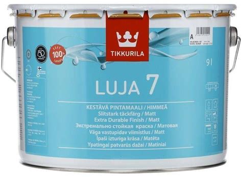 SEINAVÄRV TIKKURILA LUJA 7 9L VALGE (A) MATT - Bauhof