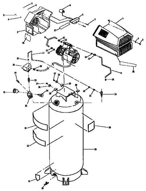 Craftsman 6 Gallon Air Compressor Parts Diagram Craftsman Ai