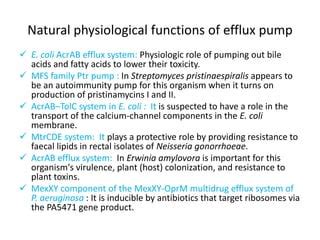 Efflux Pump Ppt