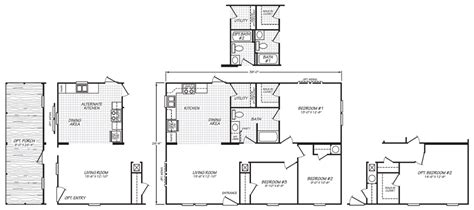 Double Wide Mobile Home Floor Plans - Factory Select Homes