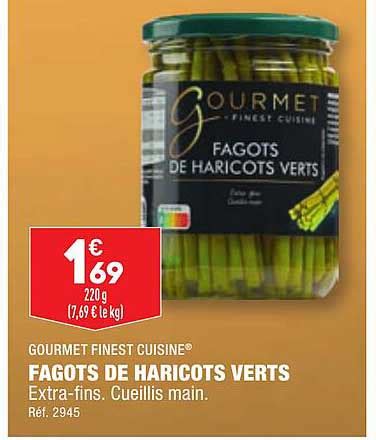 Promo Fagots De Haricots Verts Gourmet Finest Cuisine Chez Aldi