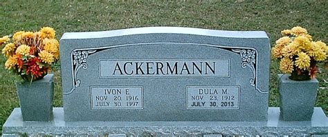 Dula Mary Stautzenberger Ackermann Memorial Find A Grave