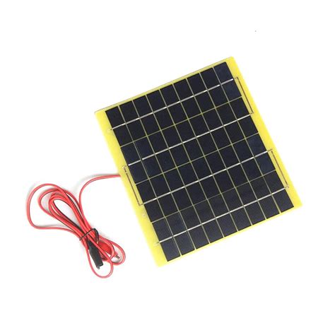 Solar Panels 5W 6W 18V Charging 12V Batteries Polysilicon Photovoltaic