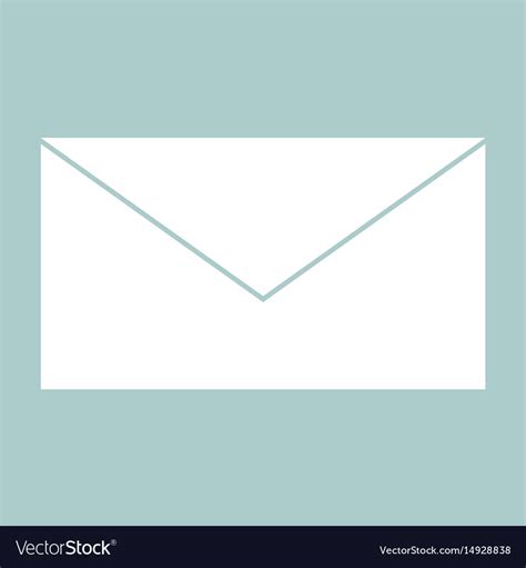 Mail the white color icon Royalty Free Vector Image