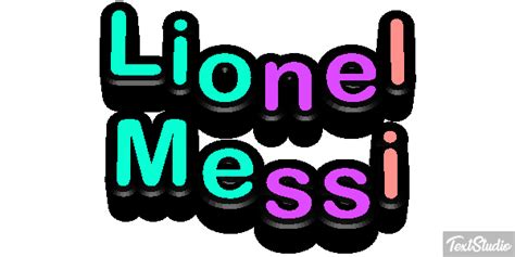 Lionel Messi Celebrity Animated GIF Logo Designs