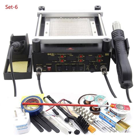 Gordak In Digita Hot Air Heat Gun Bga Rework Solder Station Electric Soldering Iron Ir