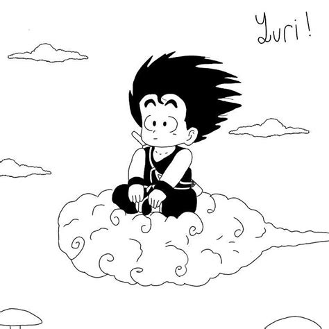 Kid Goku Black And White Drawing - Anime wallpaper