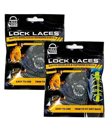 LOCK LACES® Black Laces - Set of Two | Lace set, Shopping fun, Elastic ...