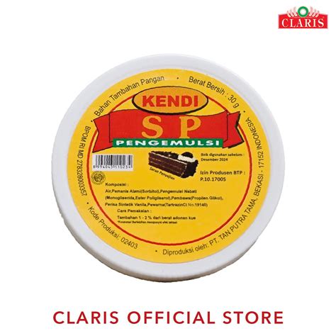 Jual Kendi Sp Pengemulsi Pengembang Kue Gr Shopee Indonesia