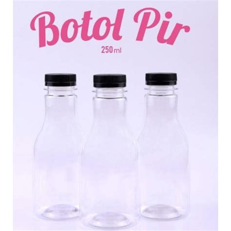 Jual BOTOL PLASTIK MILK 250 ML PET BOTOL PIR JUS JUICE Shopee Indonesia