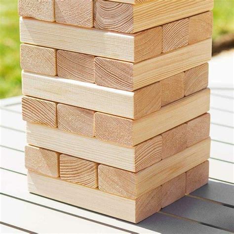 Giant Jenga Outdoor Garden Jenga Game Net World Sports