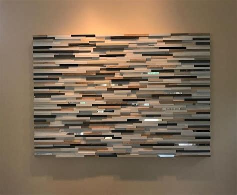 Wood Wall Art Wall Sculpture Abstract Art Modern Rustic