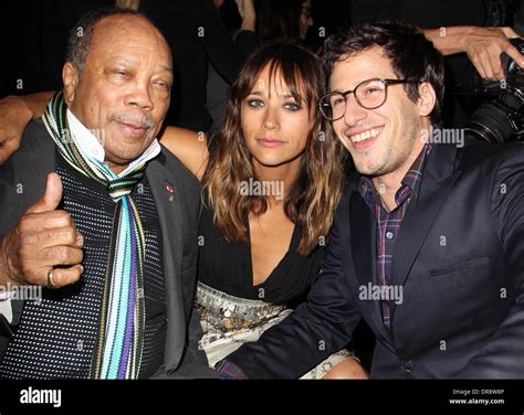 Quincy Jones Rashida Jones Andy Samberg 2012 Los Angeles Film