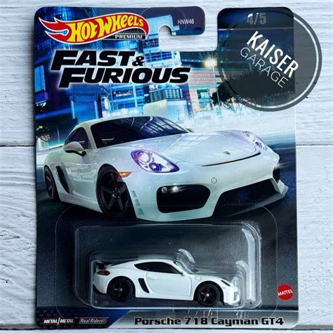 Hot Wheels Premium Fast Furious Porsche Cayman Gt Hobbies Toys Toys Games On