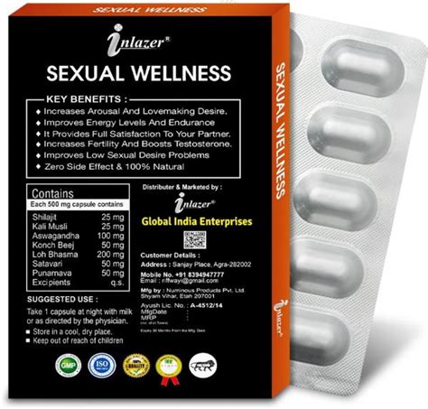 Inlazer Sexual Power Sex Tablet Boost Sperm Count Maintains Male Vigour