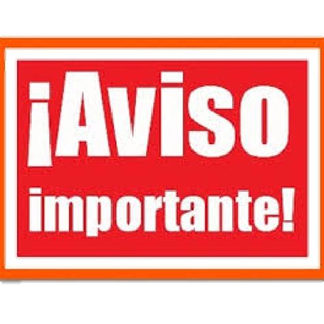 Aviso Importante PNG Transparente Descargar Stickers