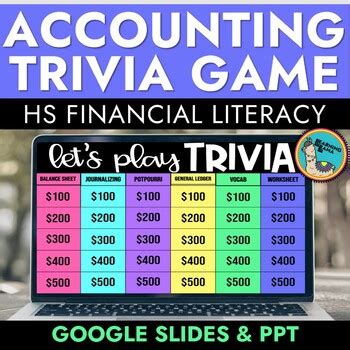 Accounting Trivia Game By Llearning Llama Tpt