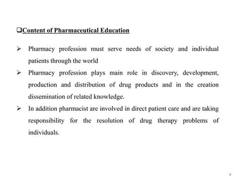 Pharmacy education