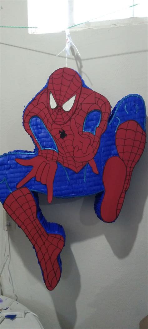 Piñata spider Man Piñatas de spiderman Piñatas Spiderman