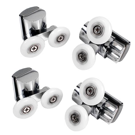 Xunw Shower Door Wheels Top Or Bottom Shower Door Roller Heavy Duty Zinc Alloy Dual Wheel For