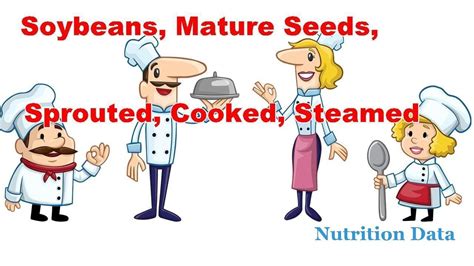 Soybeans Mature Seeds Sprouted Cooked Steamed Nutrition Data