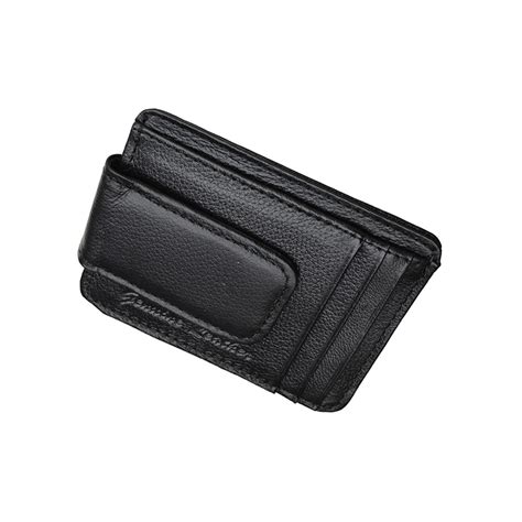 Genuine Leather Magnetic Money Clip Wallet - Tanga