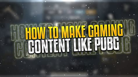 How To Make Gaming Content Real Content Creator On Youtube Gaming