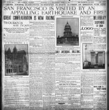 San Francisco Earthquake of 1906 - Topics on Newspapers.com