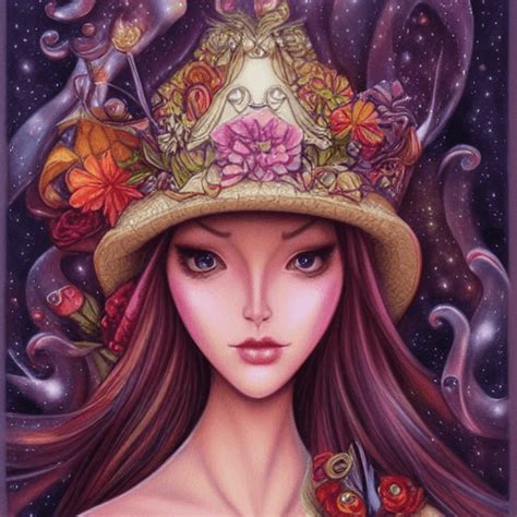 Elegant Hyperrealistic Adorable Woman Wonderland Fantasy By Jody