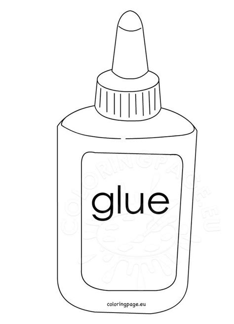 Glue bottle clipart | Coloring Page