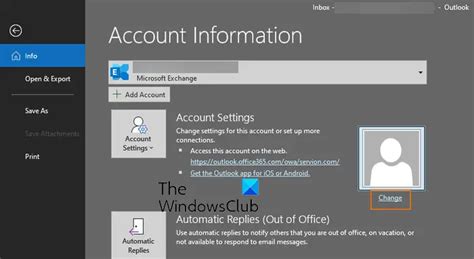 How To Add Profile Picture In Outlook