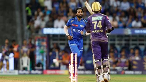 Ipl 2024 Hardik Pandya Uproots Sunil Narines Wicket With A Stunning