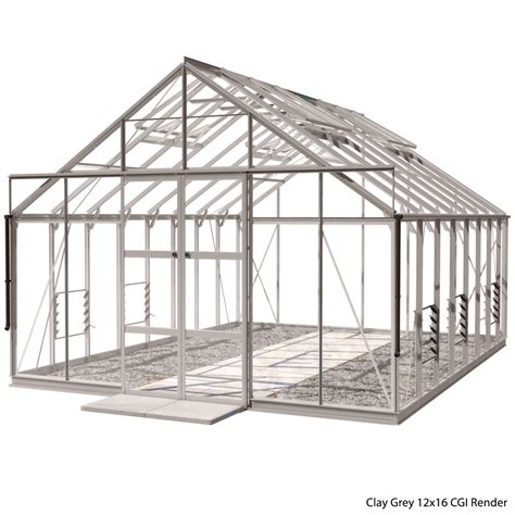 Rhino Premium Greenhouse Kit 12 X 16 Ft With 4mm Toughened Safety Gla