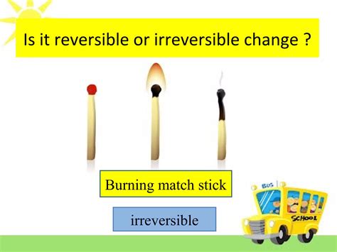 Reversible and irreversible change | PPT | Chemistry | Science 