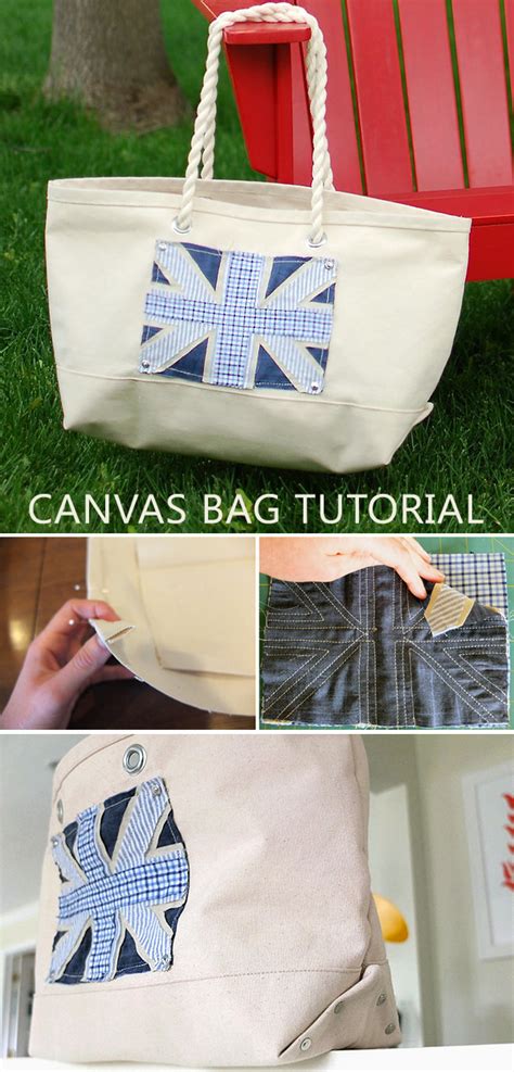 Canvas Bag Tutorial DIY Tutorial Ideas